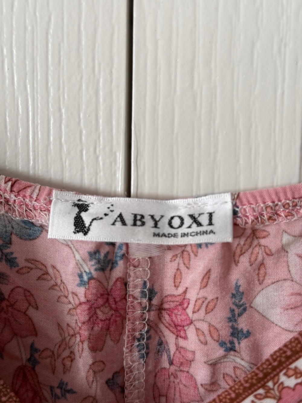 Pink Floral Boho Slip Dress - Lightweight Summer Dress - Picture 3 of 3